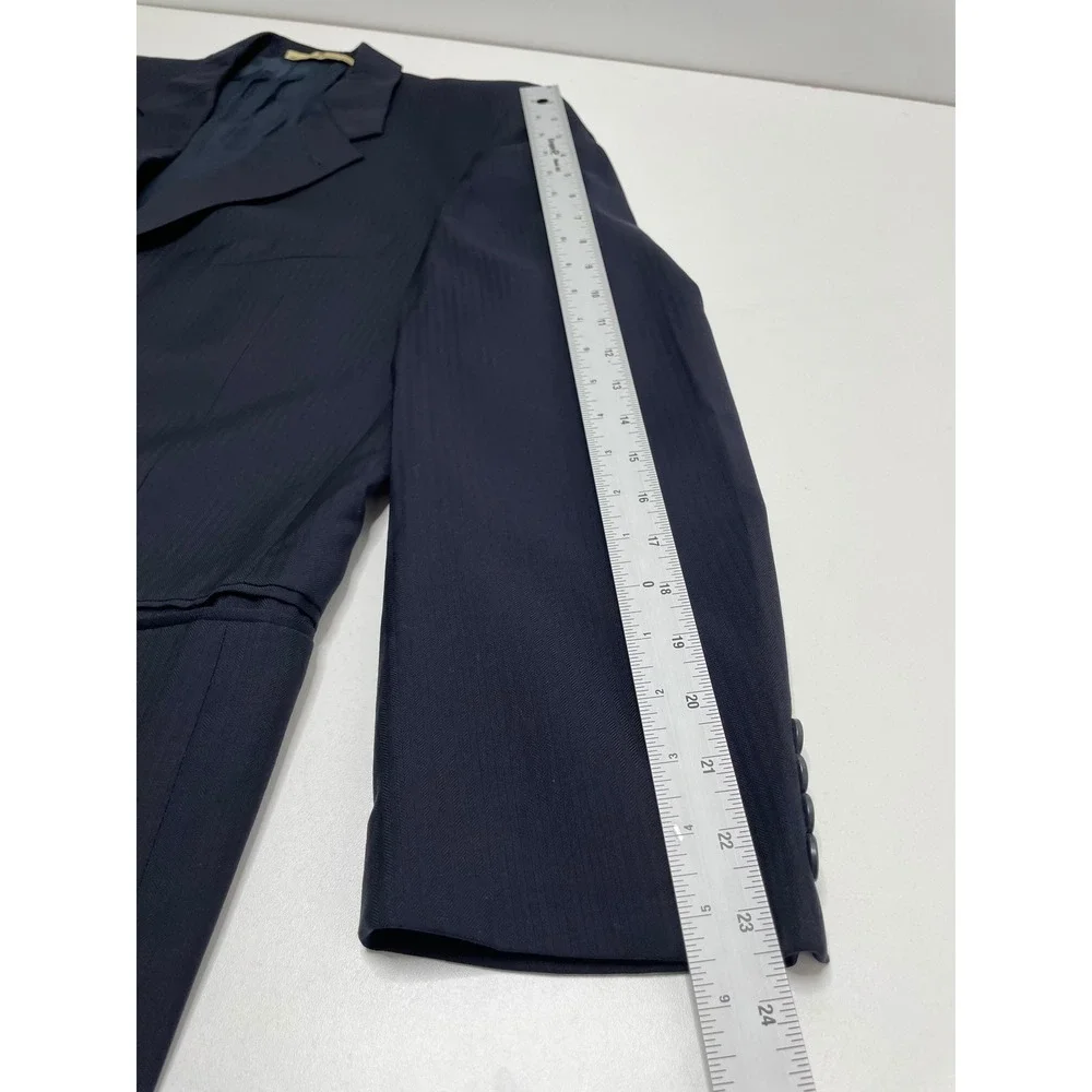 Joseph Abboud Navy Blue Men's Wool Blazer Suit Jacket Formal Business Career 42R